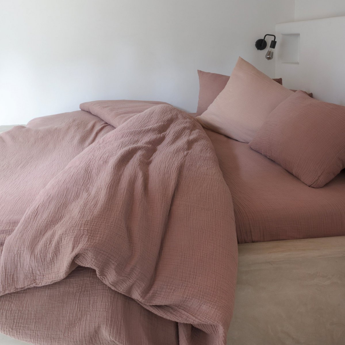 Dekbed beddengoed 100% Katoen | Pastel Rood