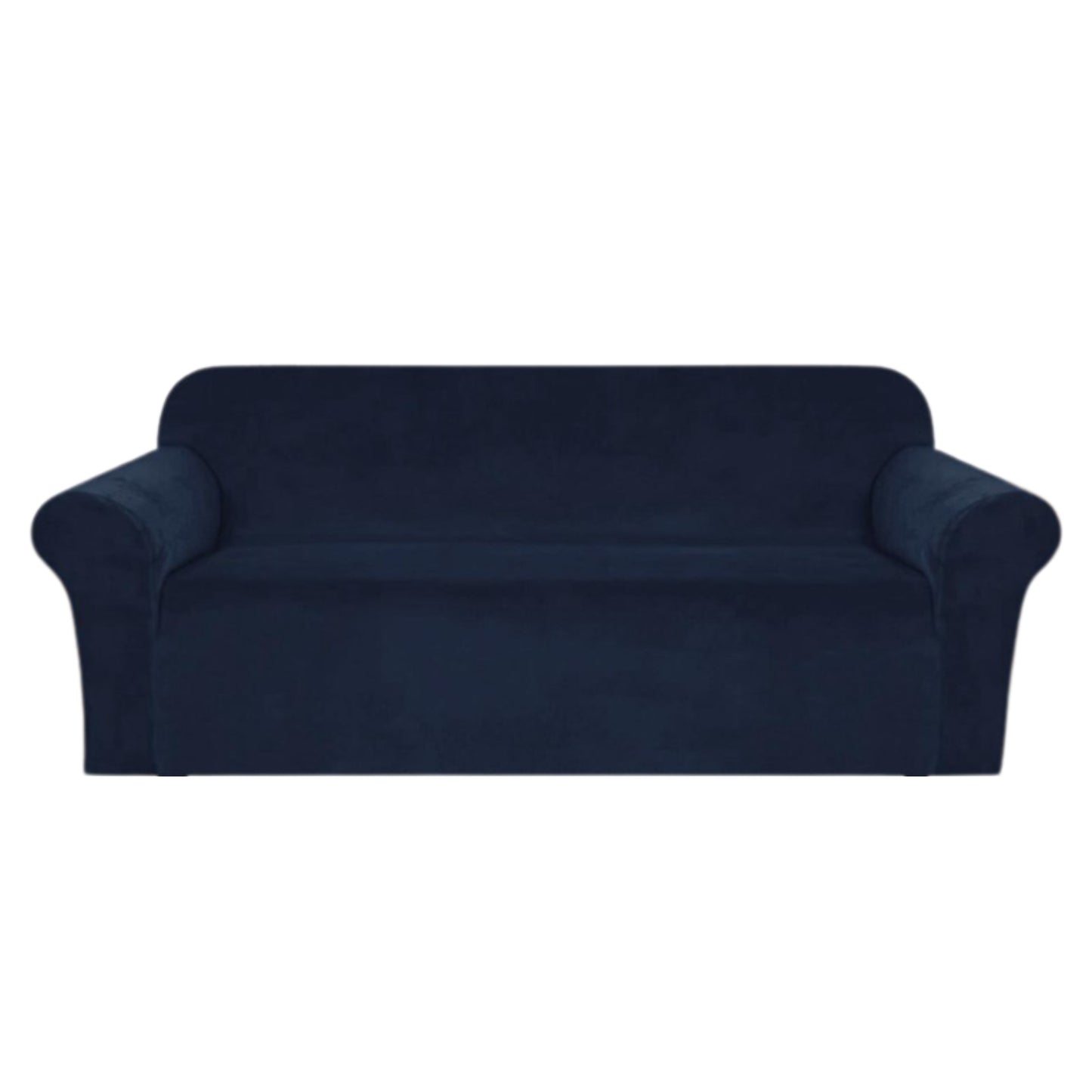 Bankhoes blauw donker voor 3 zits bank zetelhoes main
