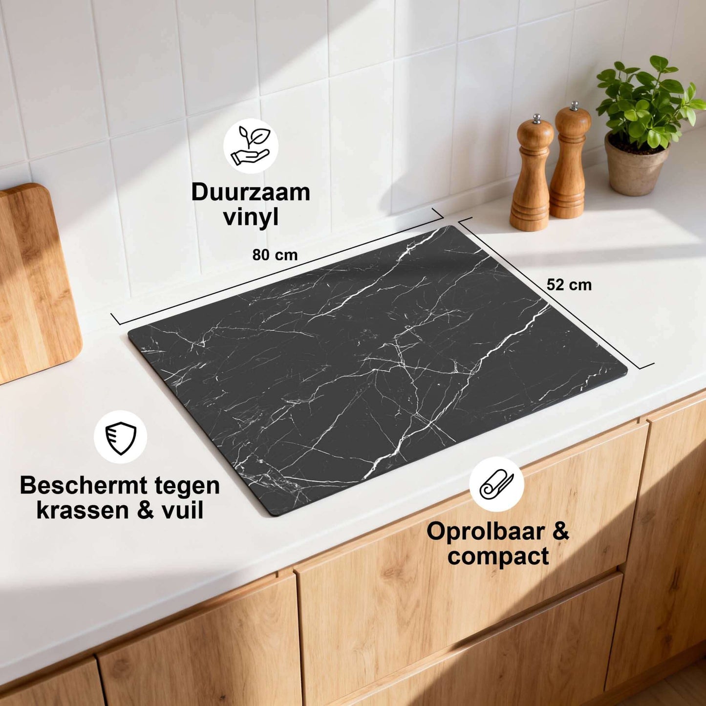 Obsidian Marble - Inductie Beschermer