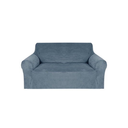 Bankhoes blauw steen voor 2 zits bank zetelhoes main