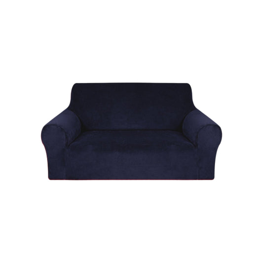 Bankhoes blauw voor 2 zits bank zetelhoes main