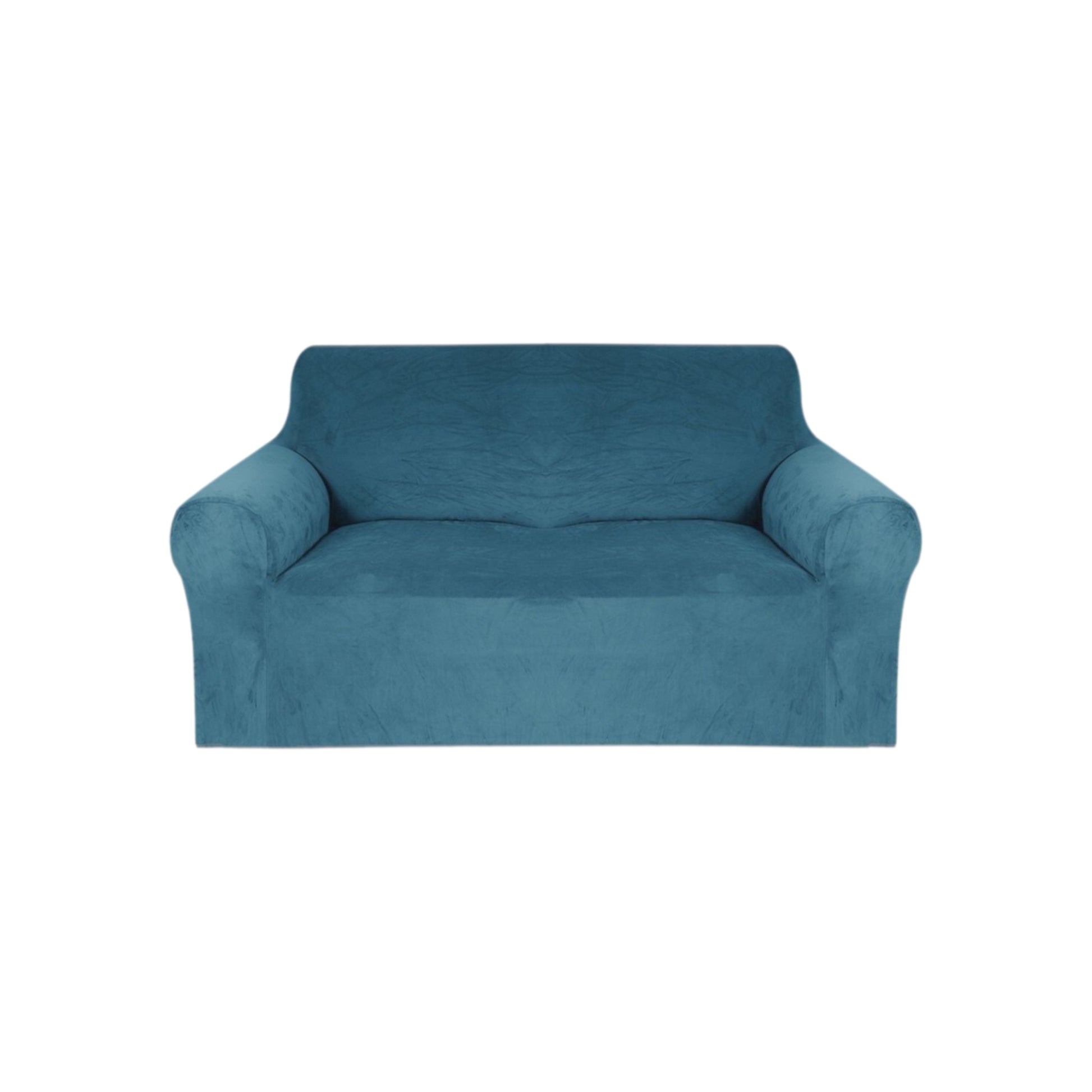Bankhoes groen turquoise voor 2 zits bank zetelhoes main
