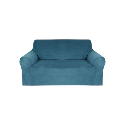 Bankhoes groen turquoise voor 2 zits bank zetelhoes main