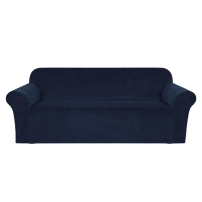 Bankhoes blauw donker voor 3 zits bank zetelhoes main