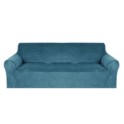 Bankhoes groen turquoise voor 3 zits bank zetelhoes main