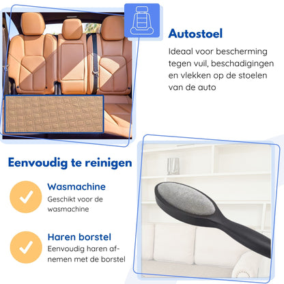 Hondendeken wasbaar voor hondenmand bank auto bed | Beige