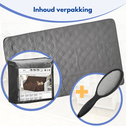 Hondendeken wasbaar voor hondenmand bank auto bed | Grijs