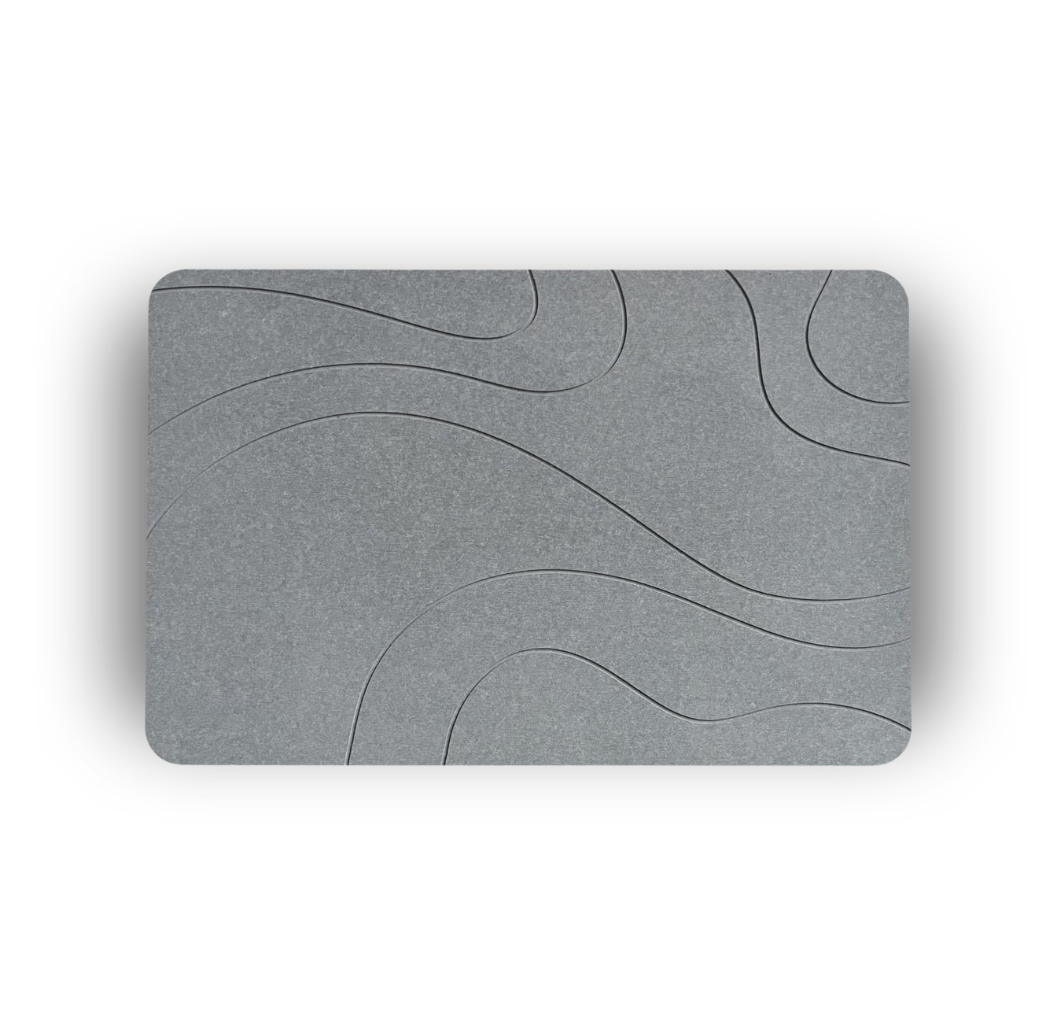XL Diatoom Steen Badmat - Natuurlijk Sneldrogend - Hygiënisch - Anti Schimmel en Stijlvol 75x45cm
