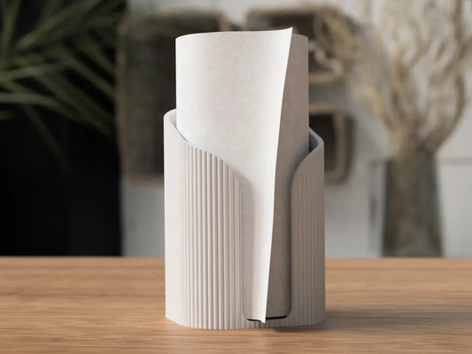 Minimalistische Keukenrolhouder | 3D-geprint